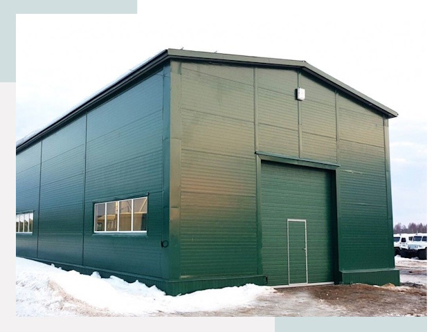 Двускатные ангары в Краснодаре