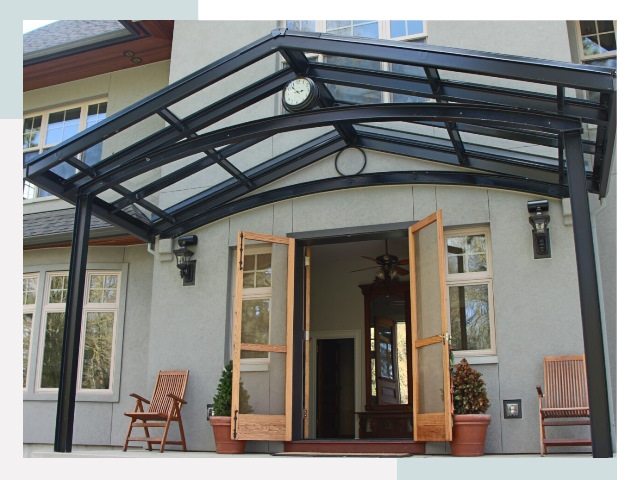 Козырьки металлические в Краснодаре