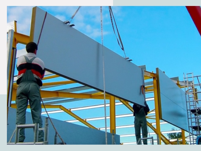 Монтаж сэндвич-панелей в Краснодаре от 619 руб.