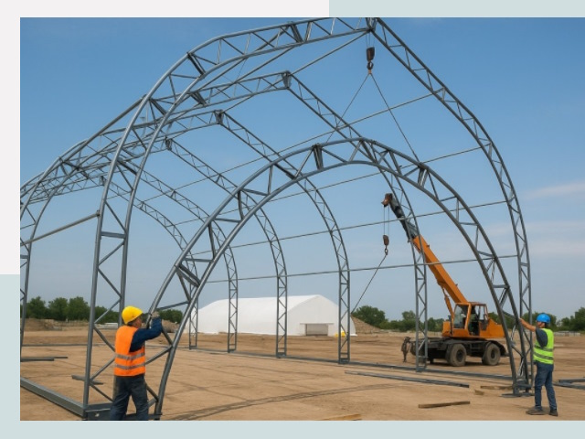 Монтаж ангаров в Краснодаре от 619 руб. - Надежно и быстро